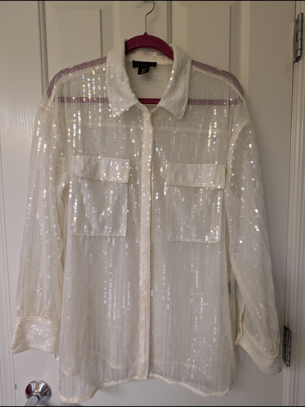House of Harlow 1960 Sequin Blouse